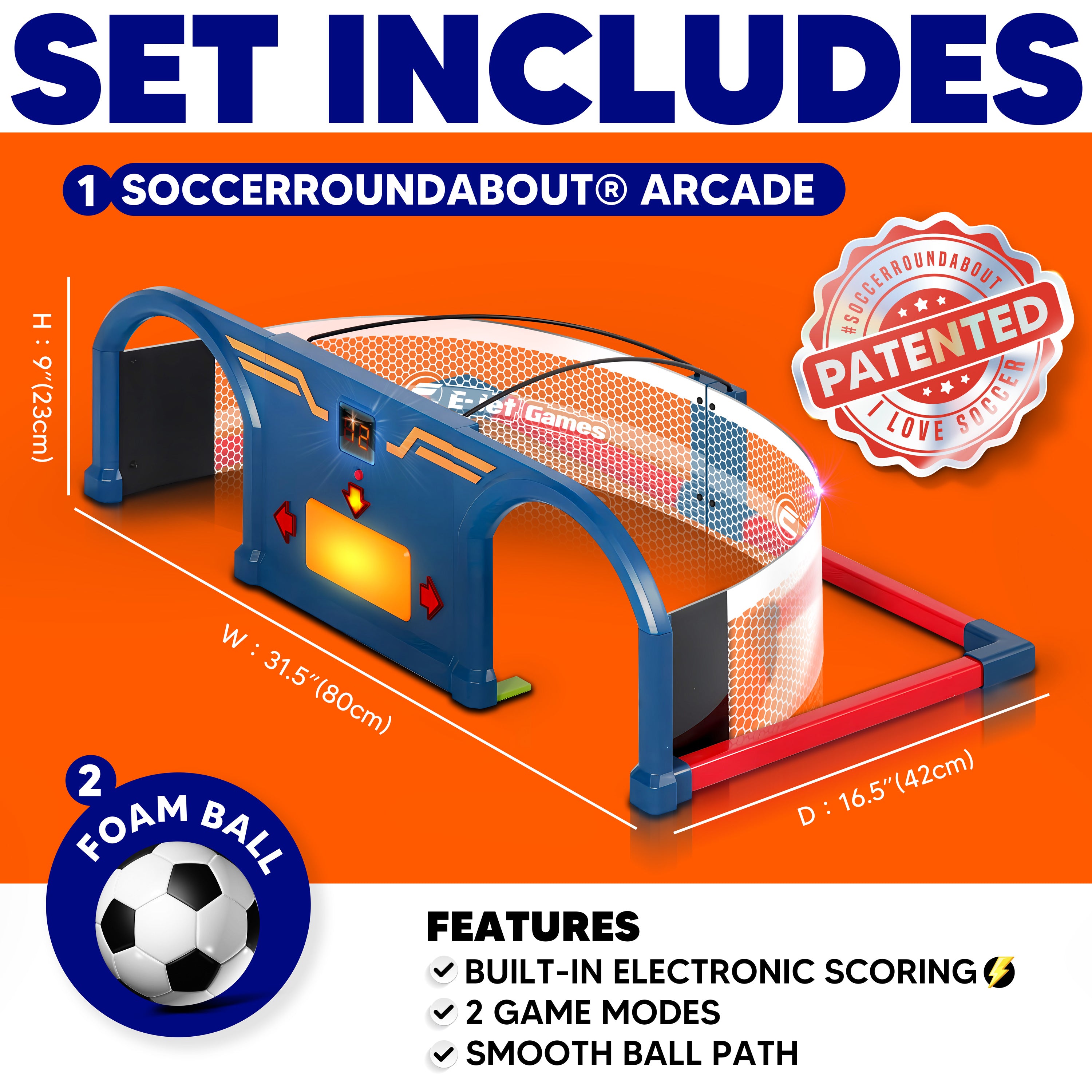 即日発送　クリスマスに　Soccer Roundabout® アーケードセット E-JET Soccer Roundabout – 360leisure