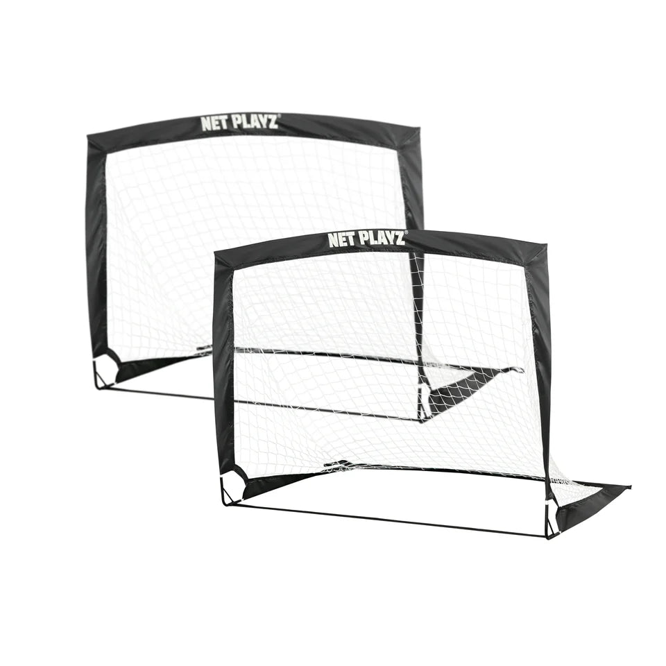 NET PLAYZ Foldable Soccer Goal Set