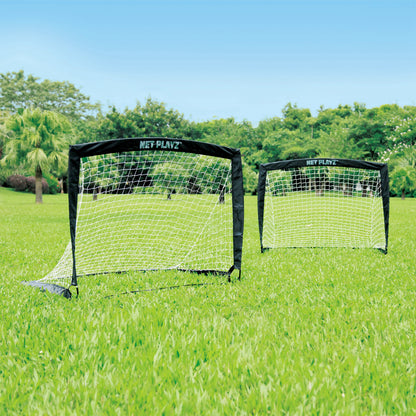 NET PLAYZ Foldable Soccer Goal Set