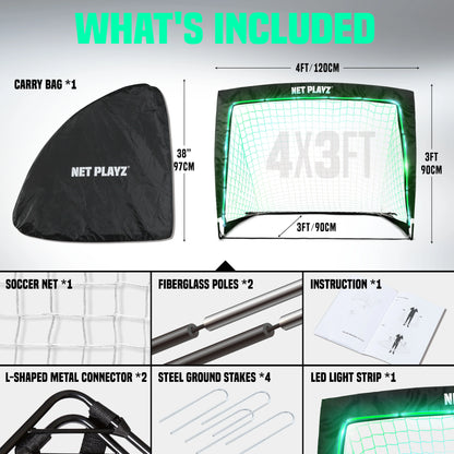 NET PLAYZ Light Up Soccer Goal