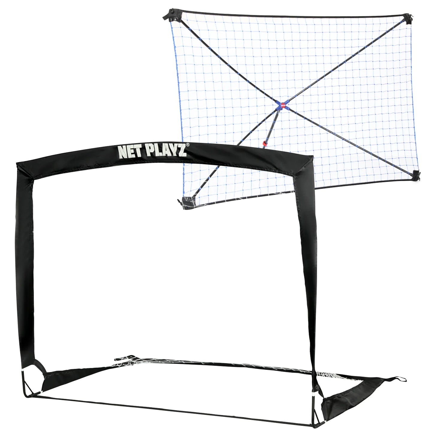 NET PLAYZ Soccer Goal & Rebounder Set