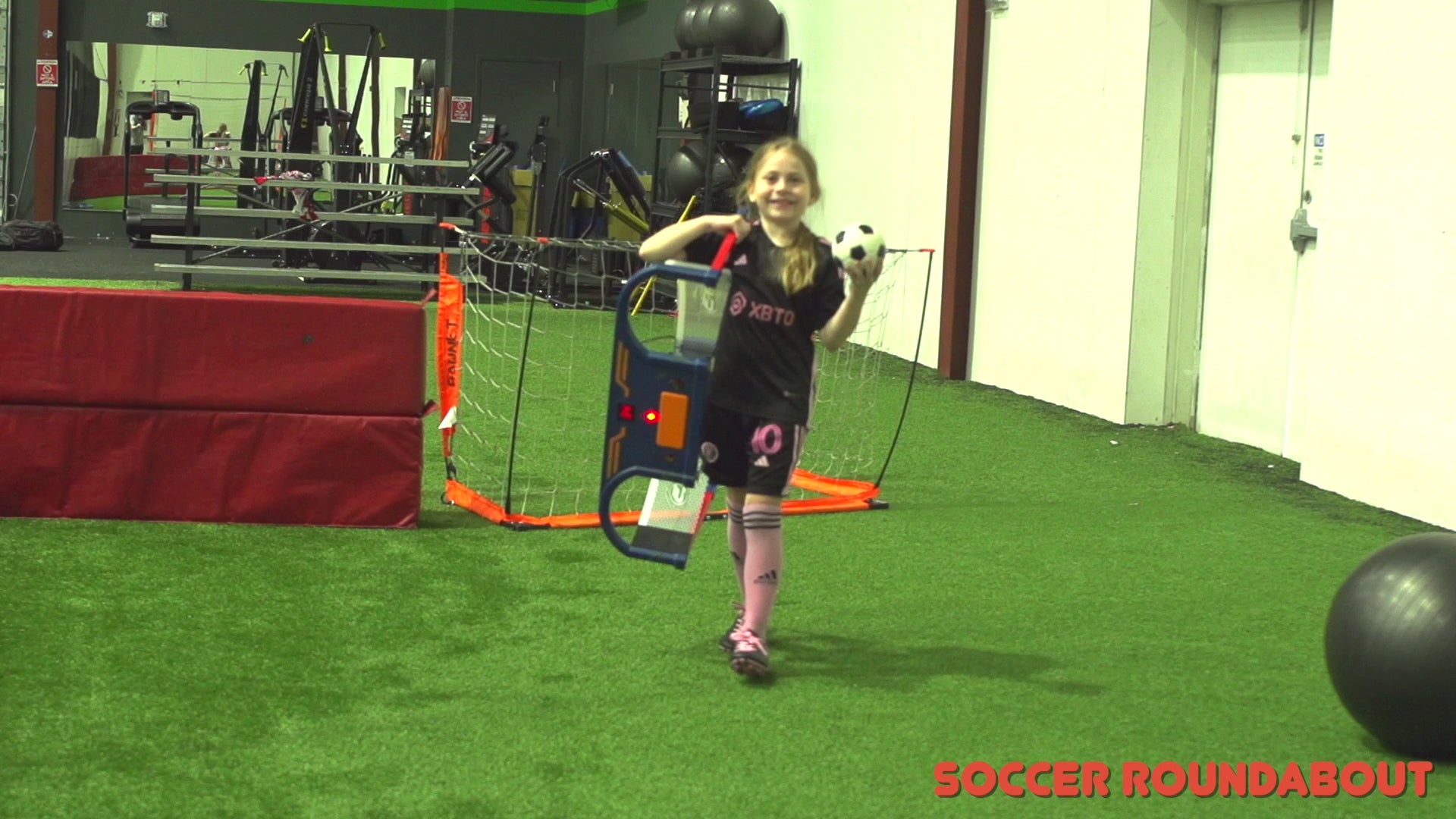 Load video: E-Jet Games, E-Jet Sports, Indoor Soccer Game, Indoor Soccer Challenge, Soccer Roundabout, Soccer Roundabout Game, GNM Sales, 360 Leisure